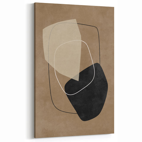 Mid Century Modern Abstract Art - Minimalist Geometric Retro Wall Decor