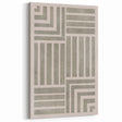 Mid Century Modern Geometric Abstract Art - Minimalist Retro Striped Decor