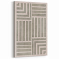 Mid Century Modern Geometric Abstract Art - Minimalist Retro Striped Decor