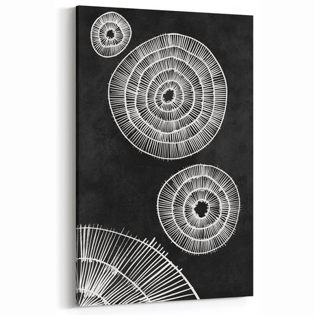Mid Century Modern Art | Black and White Geometric Wall Decor | Retro Print