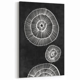 Mid Century Modern Art | Bold Geometric Wall Decor | Retro Black & White