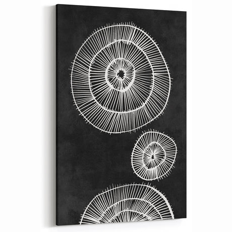 Mid Century Modern Art | Bold Geometric Wall Decor | Retro Black & White