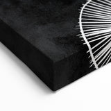 Mid Century Modern Art | Bold Geometric Wall Decor | Retro Black & White