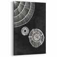 Mid Century Modern Art | Black and White Geometric Wall Decor | Retro Design