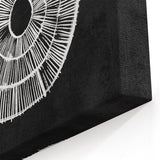 Mid Century Modern Art | Retro Geometric Wall Decor | Black & White Print
