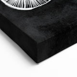 Mid Century Modern Art | Retro Geometric Wall Decor | Black & White Print