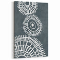 Mid Century Modern Art | Abstract Geometric Wall Decor | Teal & White Print
