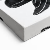 Mid Century Modern Art – Retro Abstract Fish Wall Decor in Black & White