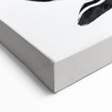 Mid Century Modern Art – Retro Abstract Fish Wall Decor in Black & White