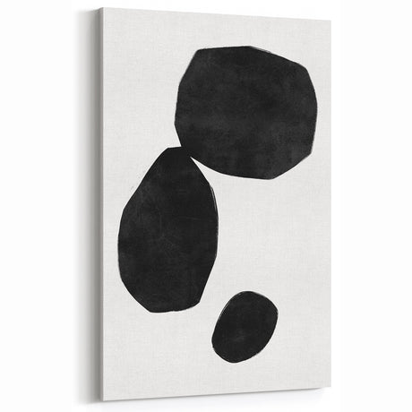 Mid Century Modern Art – Minimalist Geometric Shapes in Black & White