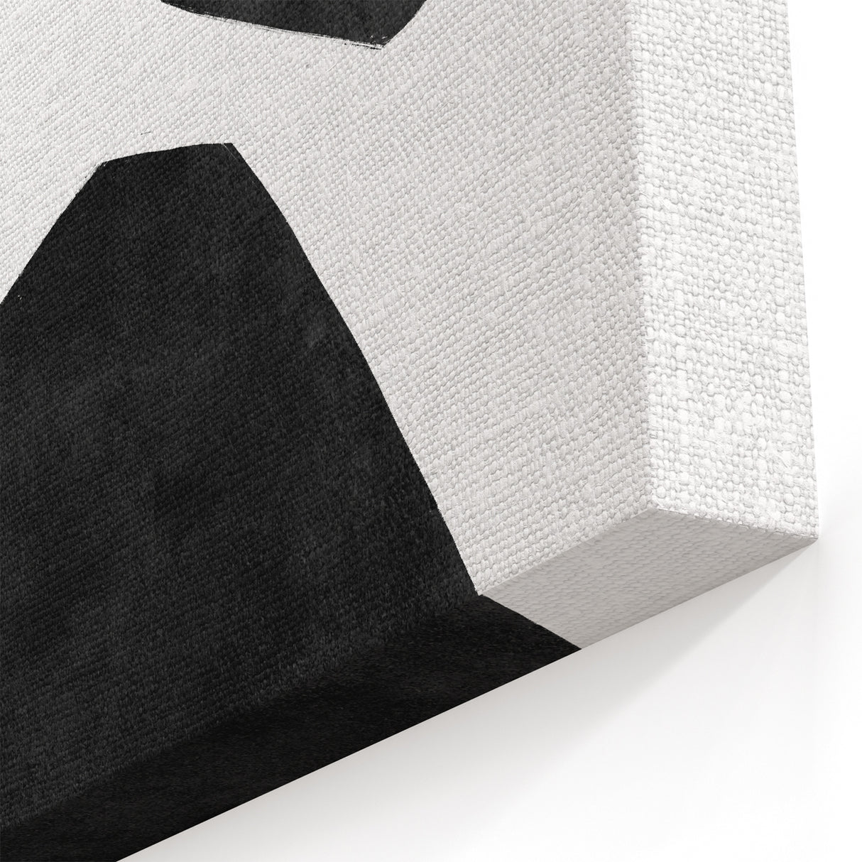 Mid Century Modern Art – Minimalist Abstract Geometric Shapes in Black & White