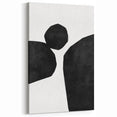 Mid Century Modern Art – Minimalist Abstract Geometric Design in Black & White