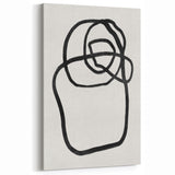 Mid Century Modern Art | Abstract Minimalist Line Art Wall Decor