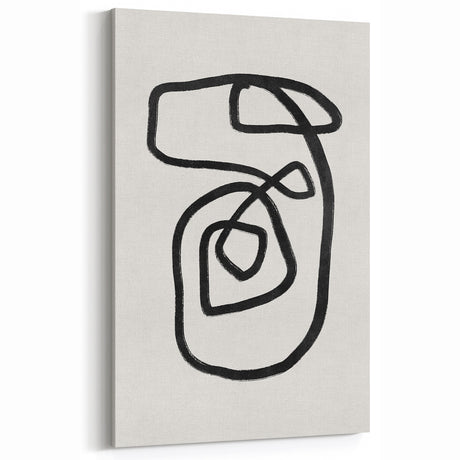 Mid Century Modern Art | Retro Minimalist Geometric Line Art Decor