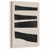 Mid Century Modern Art | Minimalist Geometric Stripe Wall Decor