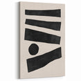 Mid Century Modern Art | Geometric Minimalist Stripe & Circle Wall Decor