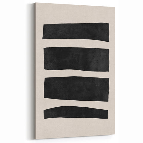 Mid Century Modern Art | Minimalist Geometric Stripe Wall Decor