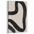 Mid Century Modern Art | Minimalist Abstract Black Line Wall Decor