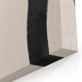 Mid Century Modern Art | Minimalist Abstract Black Line Wall Decor
