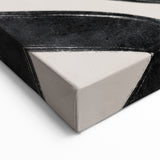 Mid Century Modern Art | Minimalist Abstract Black Line Wall Decor