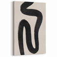 Mid Century Modern Art | Abstract Minimalist Black Line Wall Decor