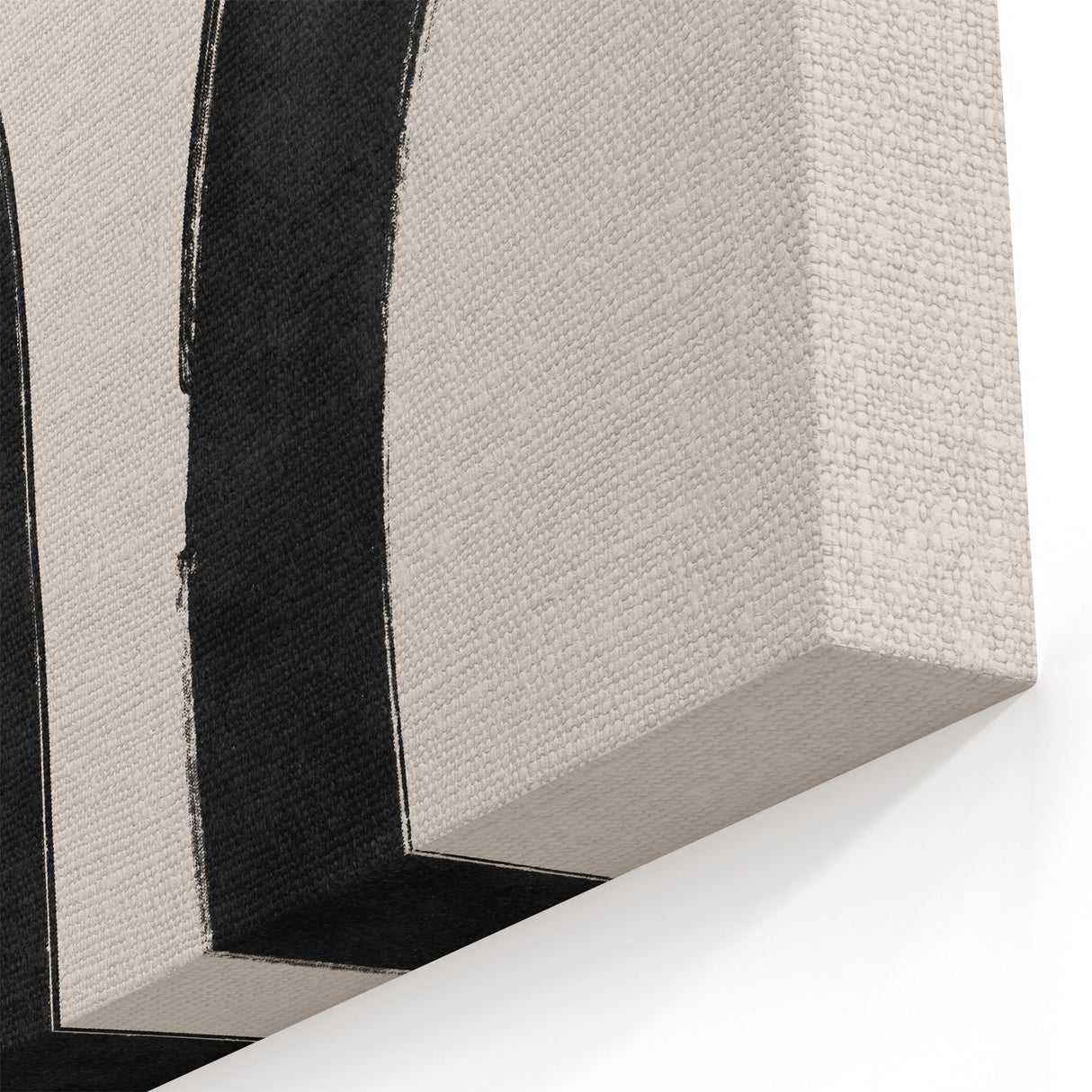 Mid Century Modern Art | Abstract Minimalist Black Line Wall Decor