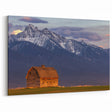 Montana Custom Art - Rustic Barn and Mountain Landscape Fine Art Print