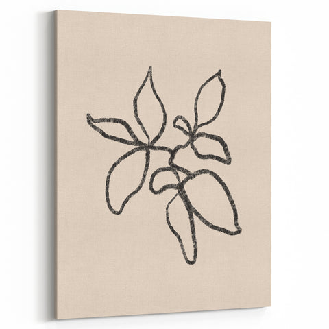 Minimalist Line Art – Elegant Modern Botanical Wall Art for Stylish Decor