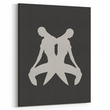 Minimalist Silhouette Art – Abstract Modern Figure Wall Decor in Black