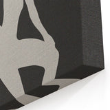 Minimalist Silhouette Art – Abstract Modern Figure Wall Decor in Black