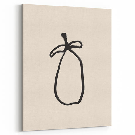 Minimalist Line Art – Abstract Modern Fruit Drawing for Stylish Decor