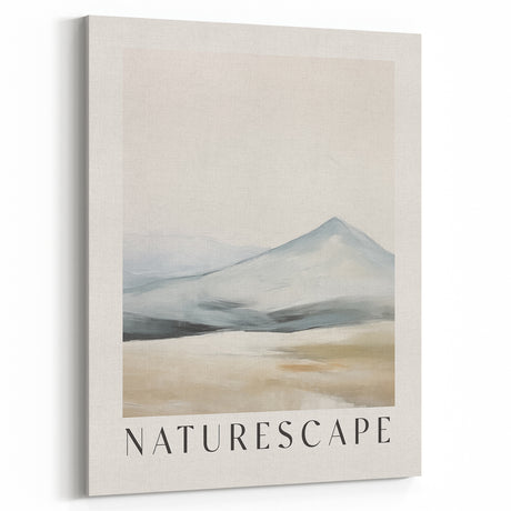 Minimalist Naturescape Wall Art – Clean Line Landscape for Modern Decor