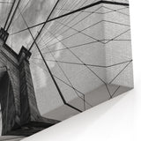 Brooklyn Bridge Black and White Art - Modern NYC Photography for Home Decor