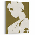 Modern Minimalist Silhouette Art – Bold and Elegant Female Portrait