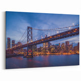 Golden Gate Bridge Canvas – San Francisco Skyline Wall Art California