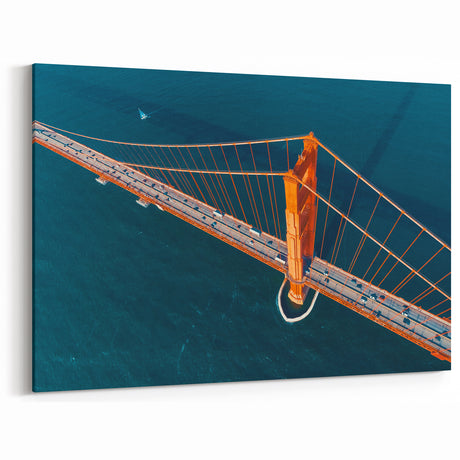 Golden Gate Bridge Canvas – Aerial Wall Art San Francisco California
