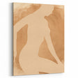 Minimalist Art Print – Elegant Silhouette in Earthy Tones