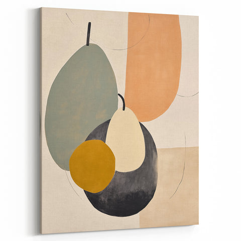 Modern Minimalist Art – Abstract Geometric Shapes in Soft Earth Tones