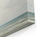 Minimalist Seascape Art – Calm Ocean and Sky in Soft Tones