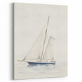 Minimalist Sailboat Art – Black and White Nautical Drawing