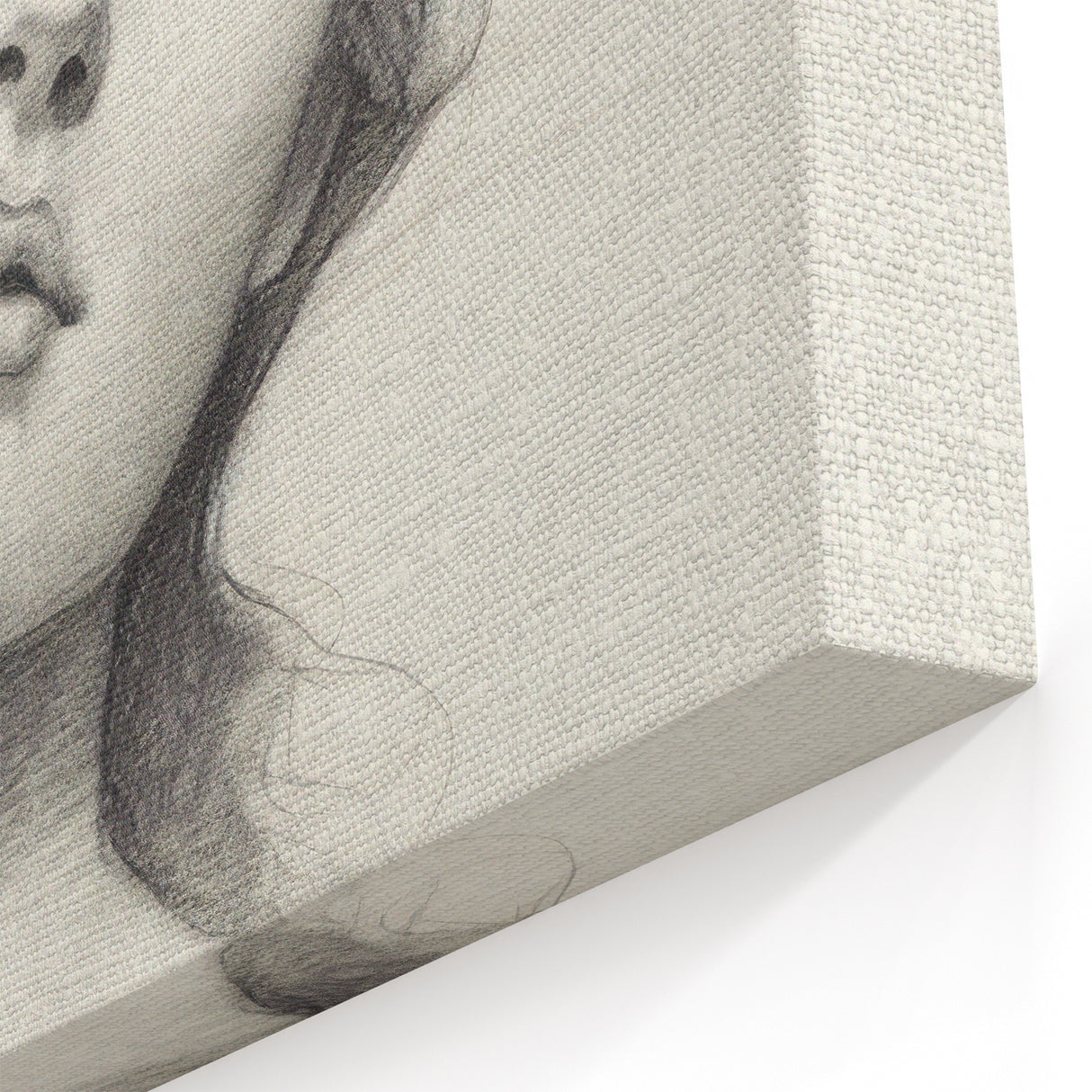 Minimalist Portrait Art – Graceful Pencil Drawing of a Woman