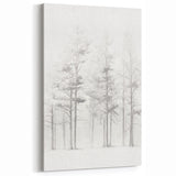 Minimalist Tree Sketch – Forest Scene in Soft Pencil Lines