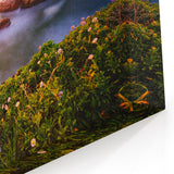 Santa Cruz Coastal Cliffs Sunset Wall Art - California Scenic Canvas Prints