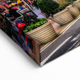 Times Square Canvas - Colorful New York City Street Scene with Yellow Cabs