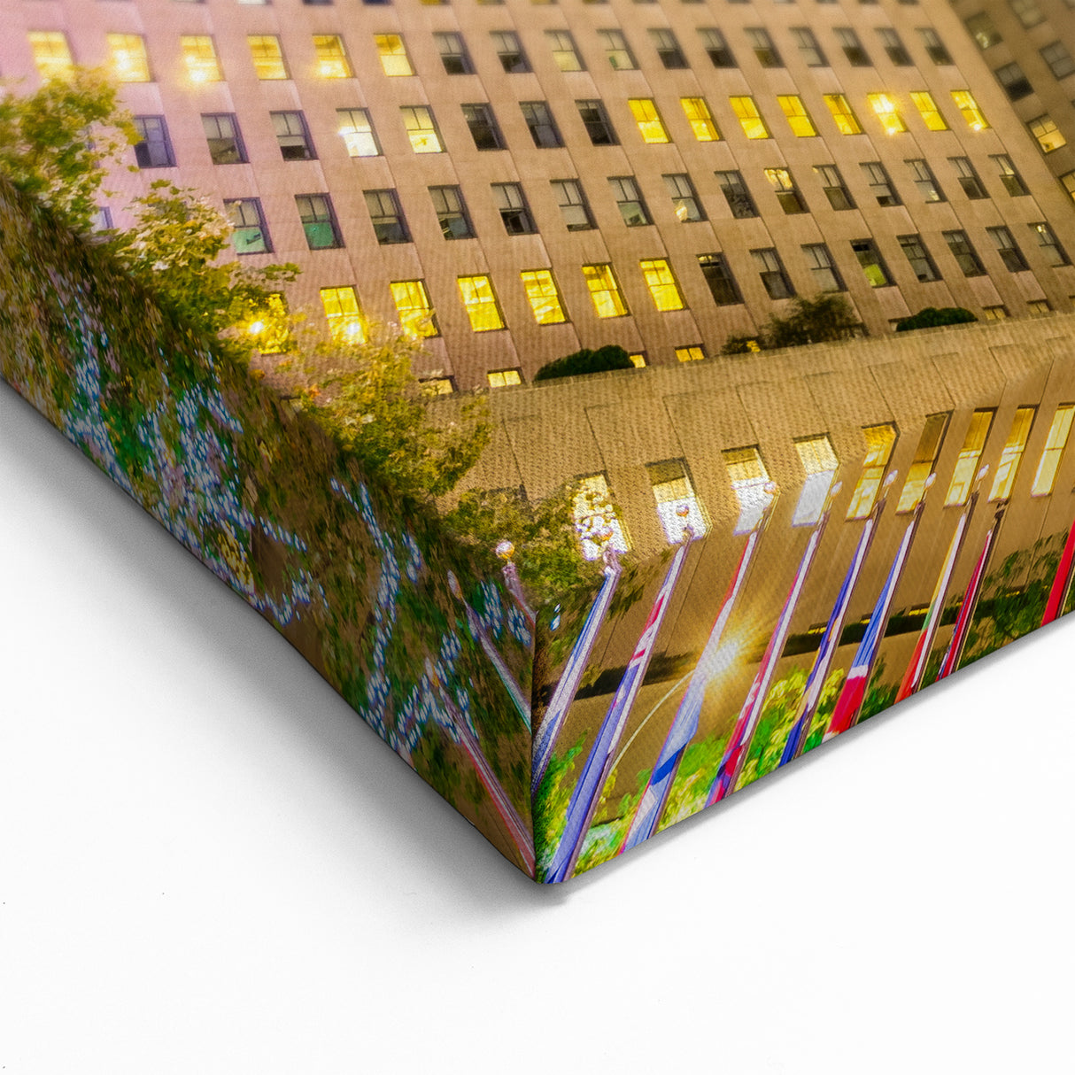 Rockefeller Center at Night - NYC Skyline Illuminated Art Print