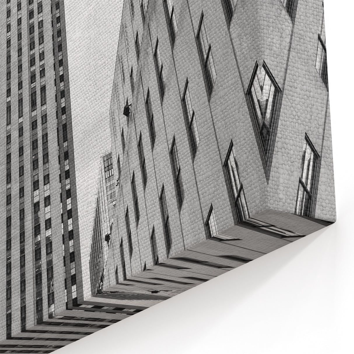 Rockefeller Center Tower - Classic NYC Skyline Black and White Art Print