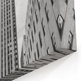 Rockefeller Center Tower - Classic NYC Skyline Black and White Art Print