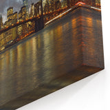 Liberty Island Decor - Statue of Liberty and Brooklyn Bridge Wall Art