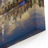 Statue of Liberty Art - New York City Night Skyline Wall Decor