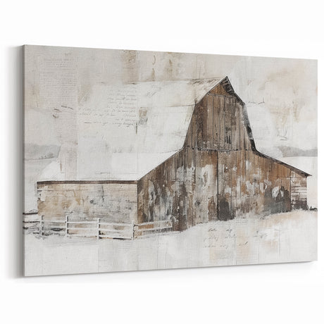 Rustic Barn Wall Art – Vintage Farmhouse Decor for Country Charm